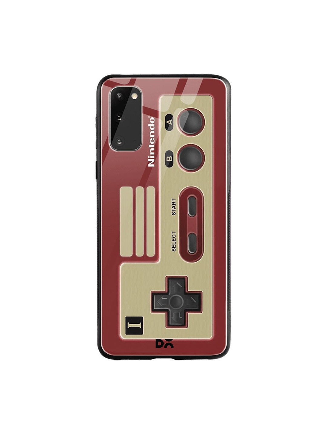DailyObjects Red & Beige NES Controller Samsung Galaxy S20 Shock Absorbent Glass Case