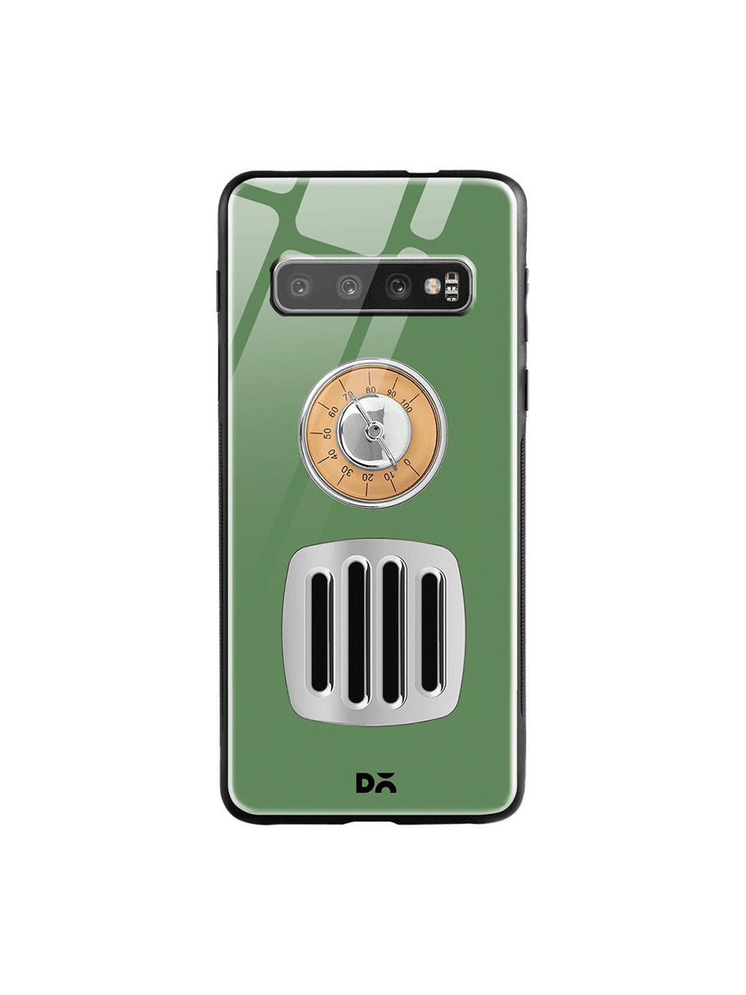 

DailyObjects Green & Brown Radio Samsung Galaxy S10 Shock Absorbent Glass Case
