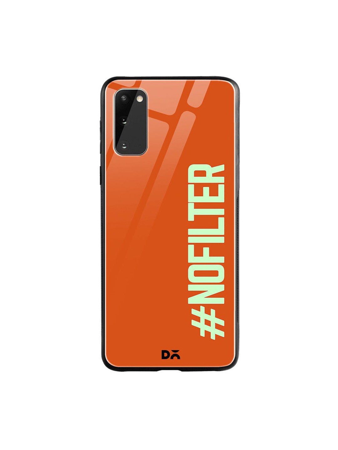 

DailyObjects Orange & Green No Filter Samsung Galaxy S20 Shock Absorbent Glass Case