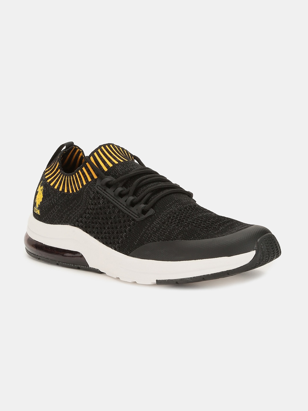 

U.S. Polo Assn. Men Black Textile Walking Shoes