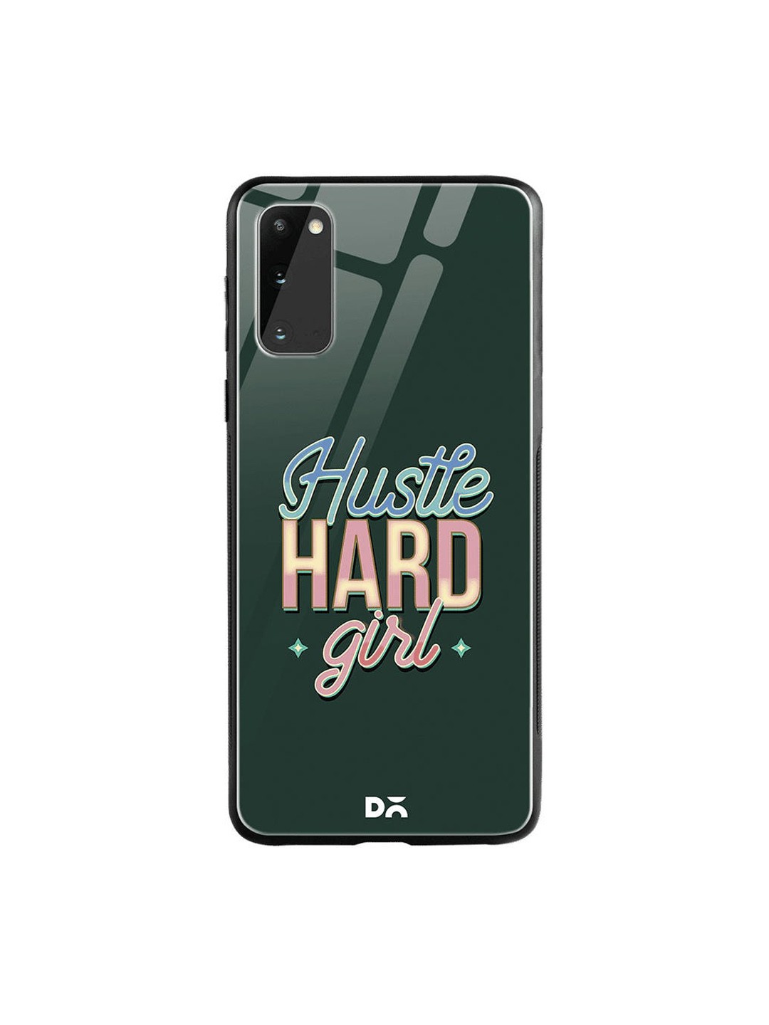 

DailyObjects Green & Blue Hustle Samsung Galaxy S20 Shock Absorbent Glass Case