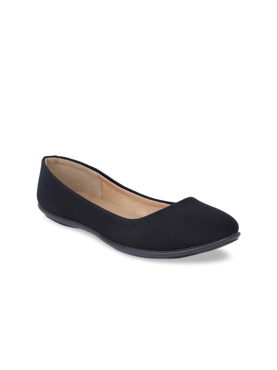 

Bata Women Black Solid Ballerinas