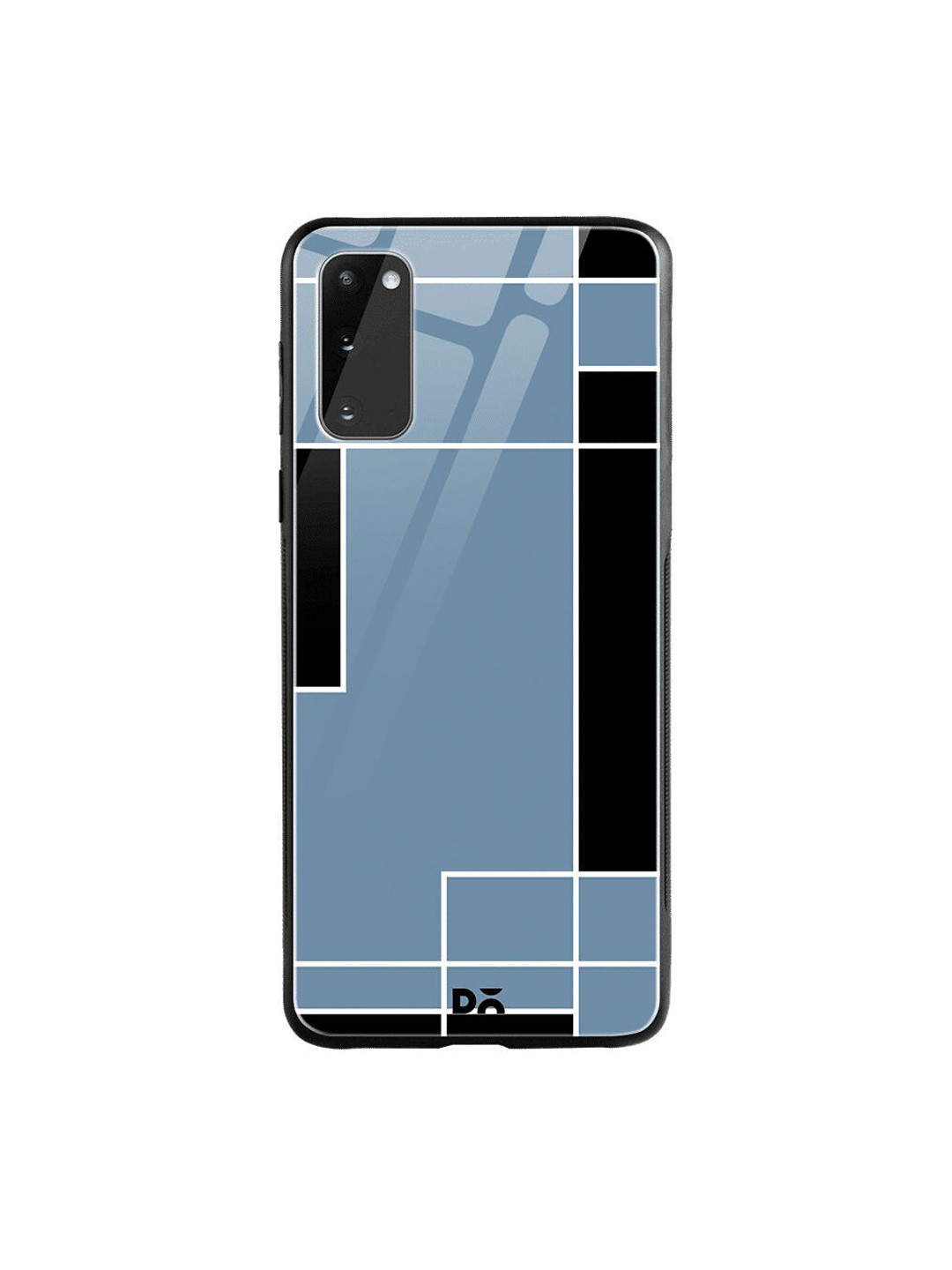 

DailyObjects Blue & Black Blueberry Blocks Samsung Galaxy S20 Shock Absorbent Glass Case