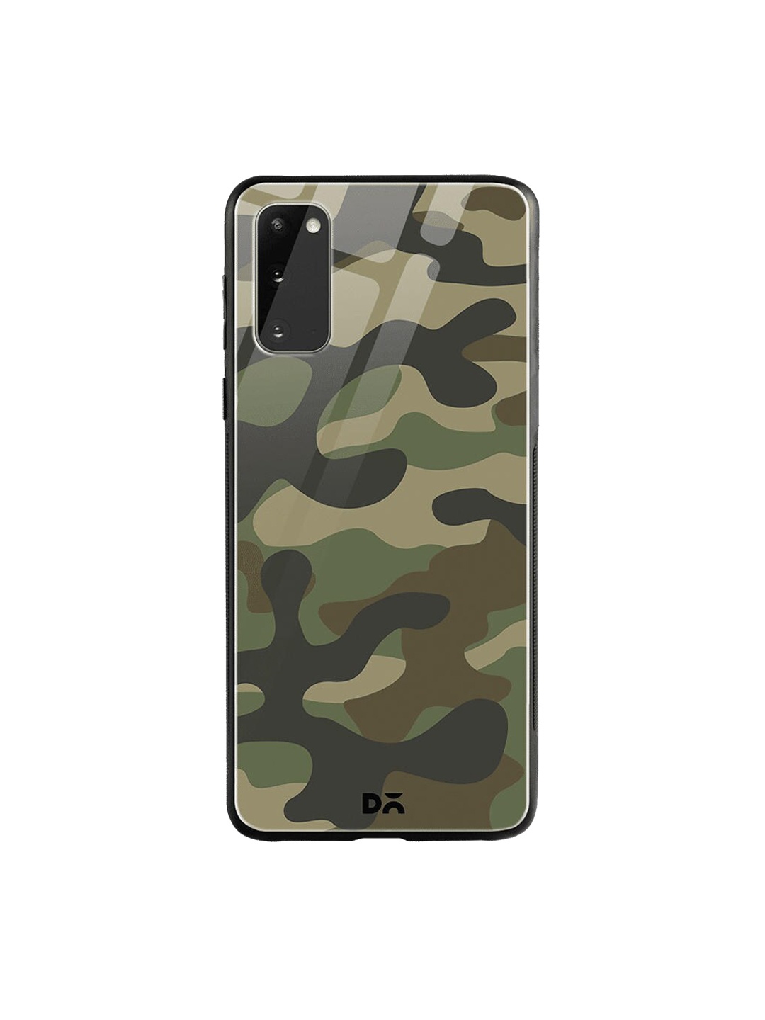 

DailyObjects Brown & Grey Camouflage Samsung Galaxy S20 Shock Absorbent Glass Case