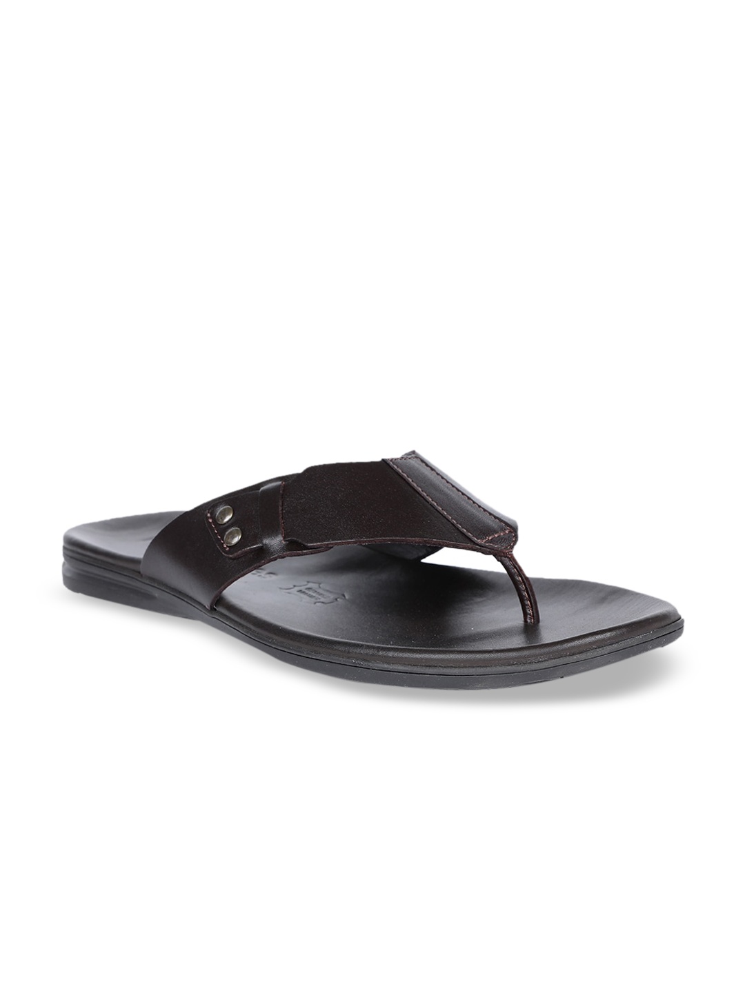 

Hush Puppies Men Black Leather Comfort Sandals