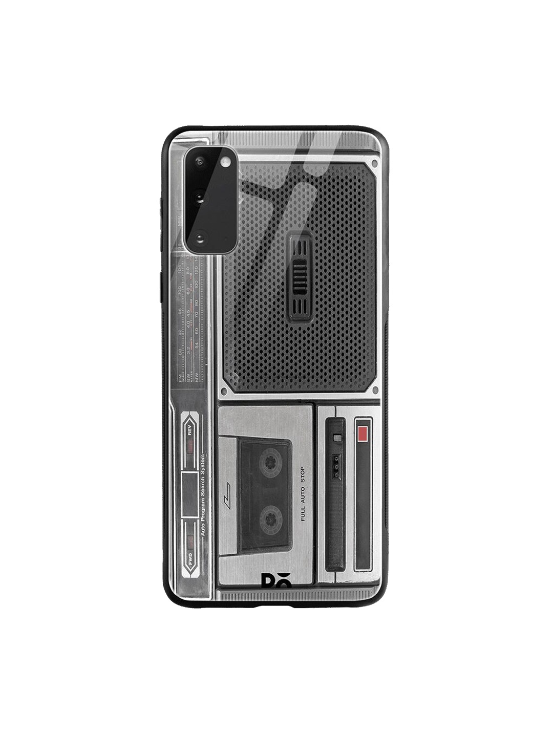 

DailyObjects Grey & Black Apps 2 in 1 Samsung Galaxy S20 Shock Absorbent Glass Case
