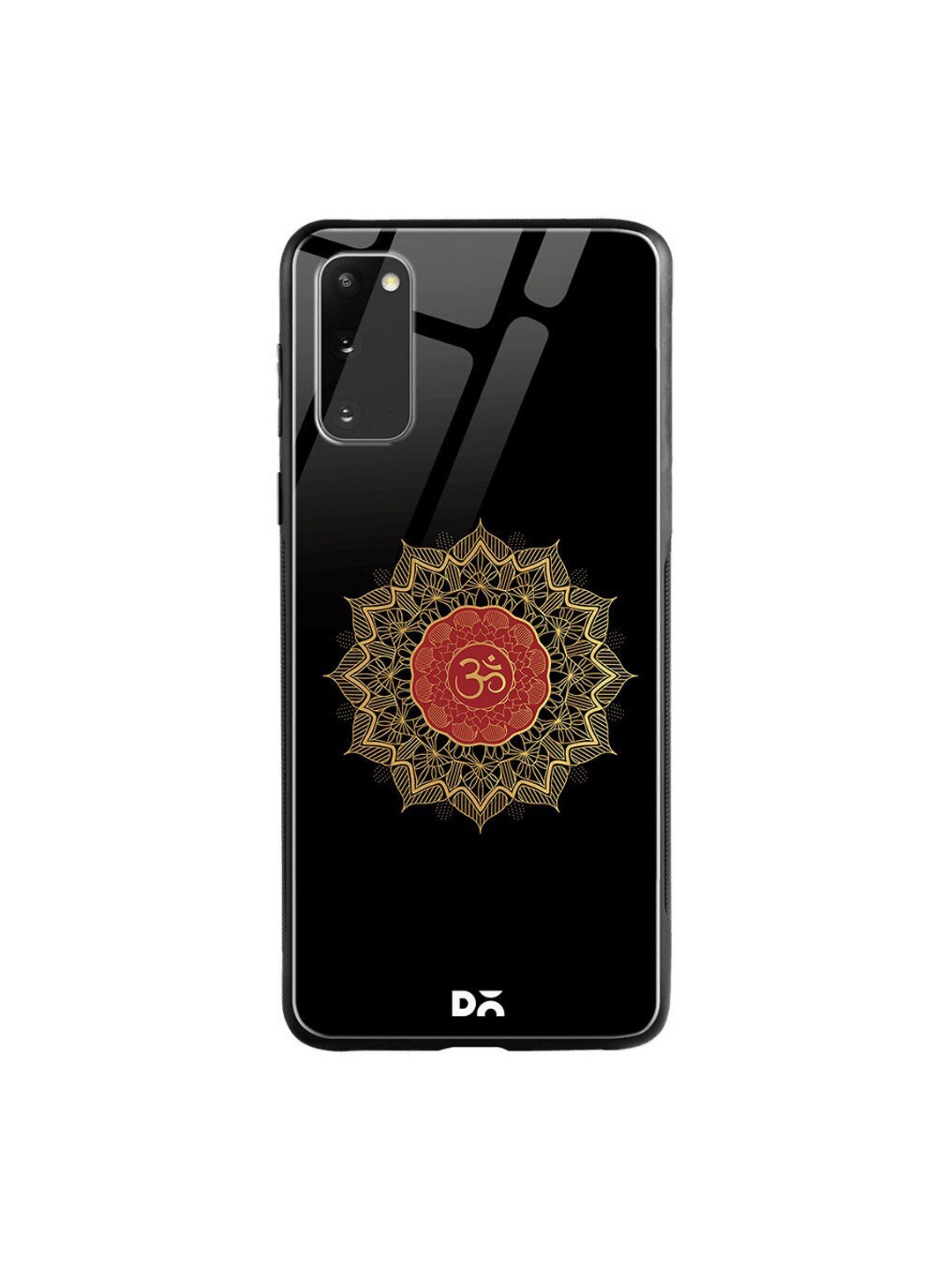 

DailyObjects Black & Brown OM Aura Samsung Galaxy S20 Shock Absorbent Glass Case