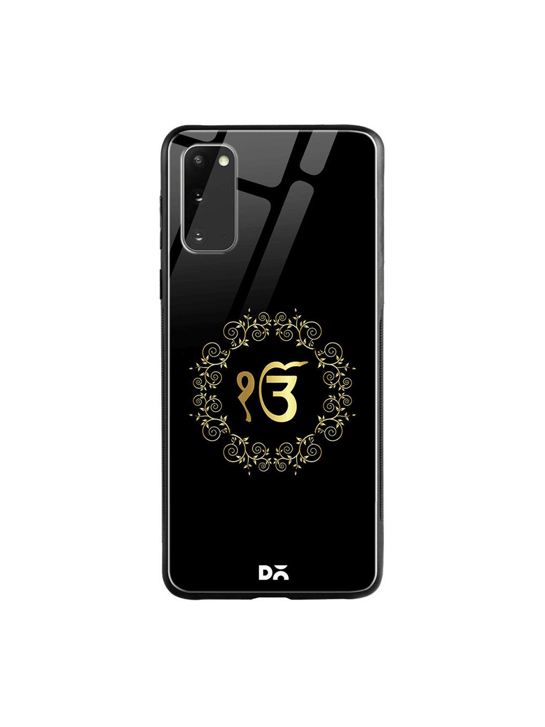 

DailyObjects Black & Gold-Toned Ek Onkar Mantr Samsung Galaxy S20 Shock Absorbent Glass Case