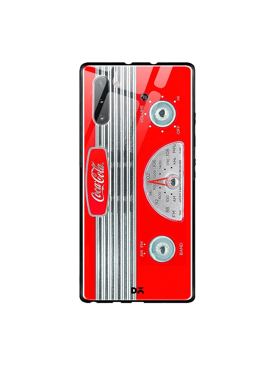 

DailyObjects Red & Grey Coke Radio Samsung Galaxy Note 10 Shock Absorbent Glass Case