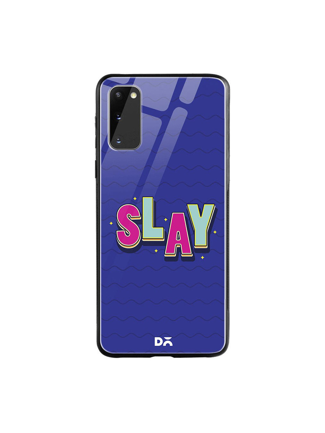 

DailyObjects Blue & Pink Slay It Samsung Galaxy S20 Shock Absorbent Glass Case