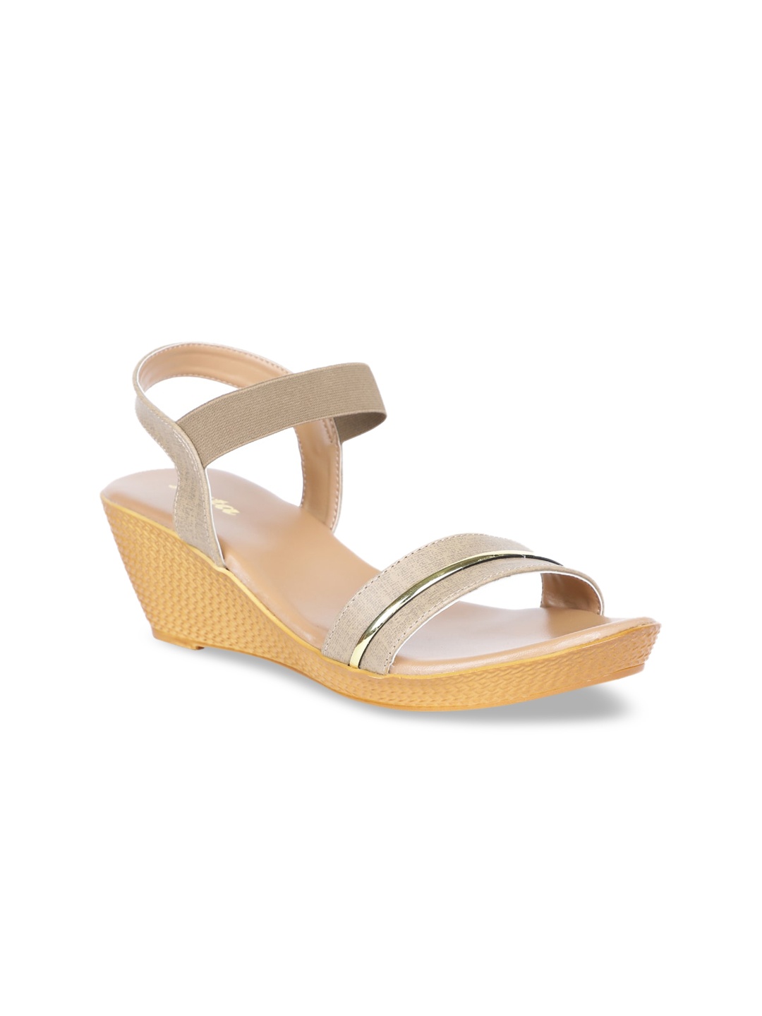 

Bata Women Beige Solid Wedges