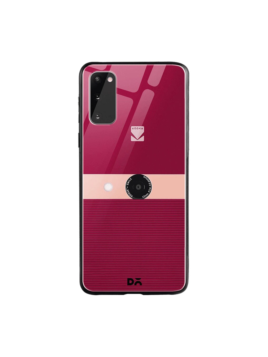 

DailyObjects Maroon & Pink Kodak Smile Samsung Galaxy S20 Shock Absorbent Glass Case