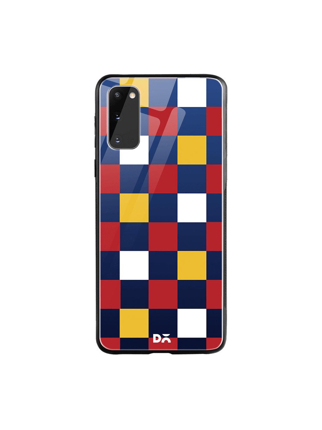 

DailyObjects Red & Blue Quartet Checks 3 Samsung Galaxy S20 Shock Absorbent Glass Case