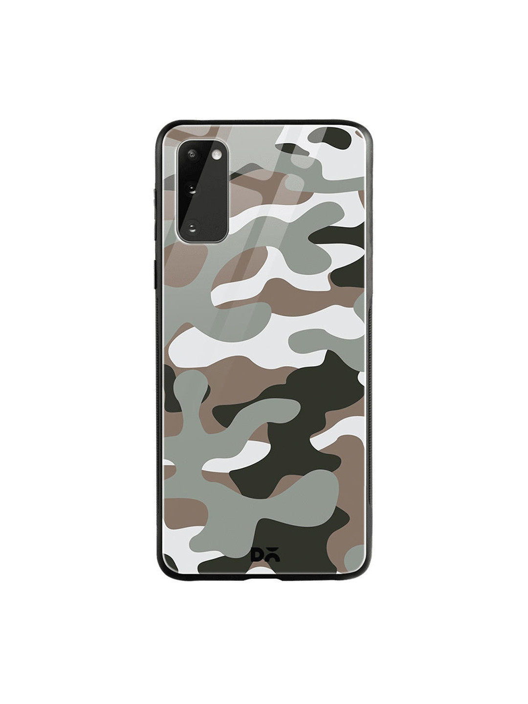 

DailyObjects Grey & Brown Camouflage Army Samsung Galaxy S20 Shock Absorbent Glass Case