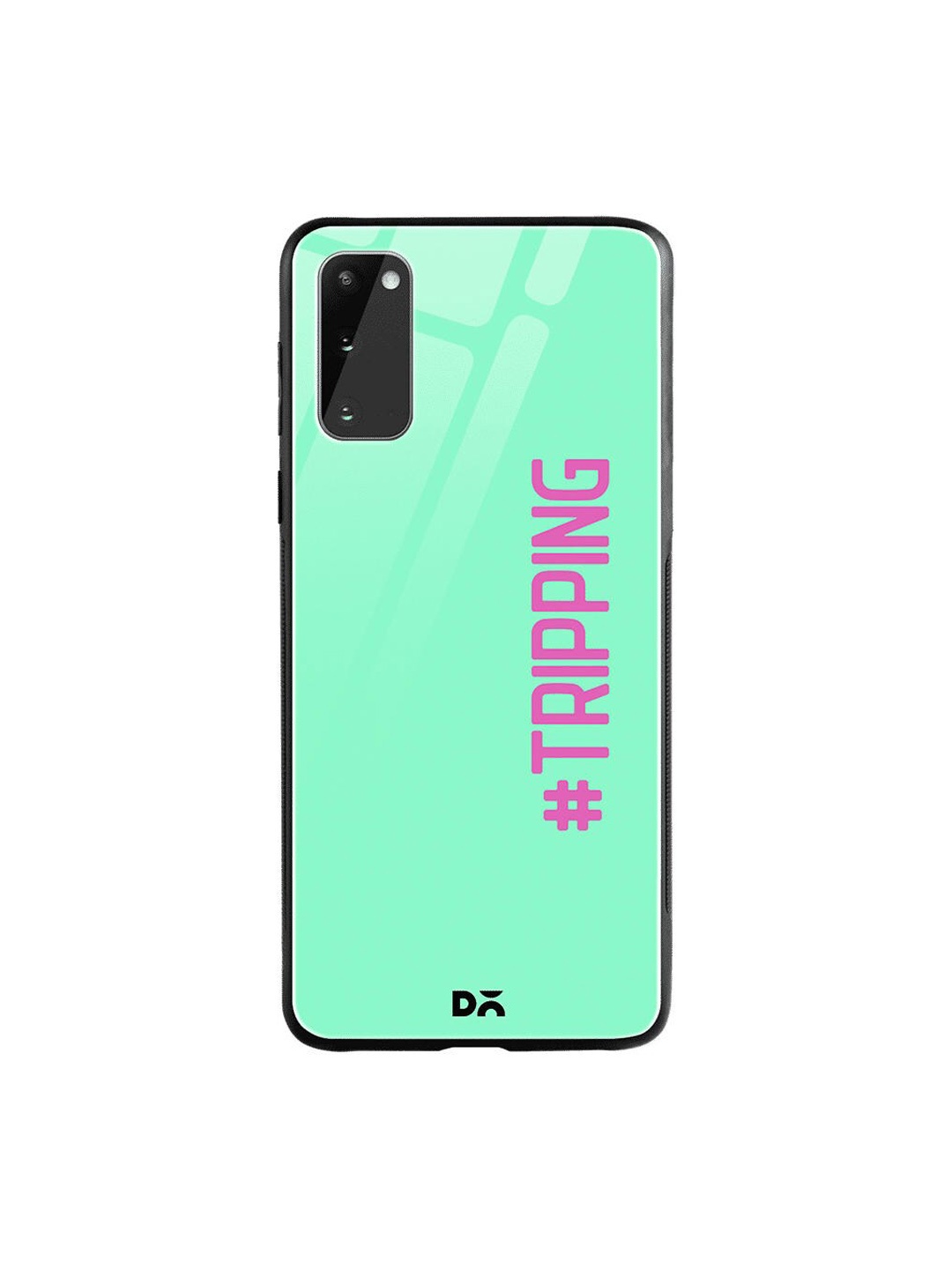 

DailyObjects Green & Pink Tripping Samsung Galaxy S20 Shock Absorbent Glass Case