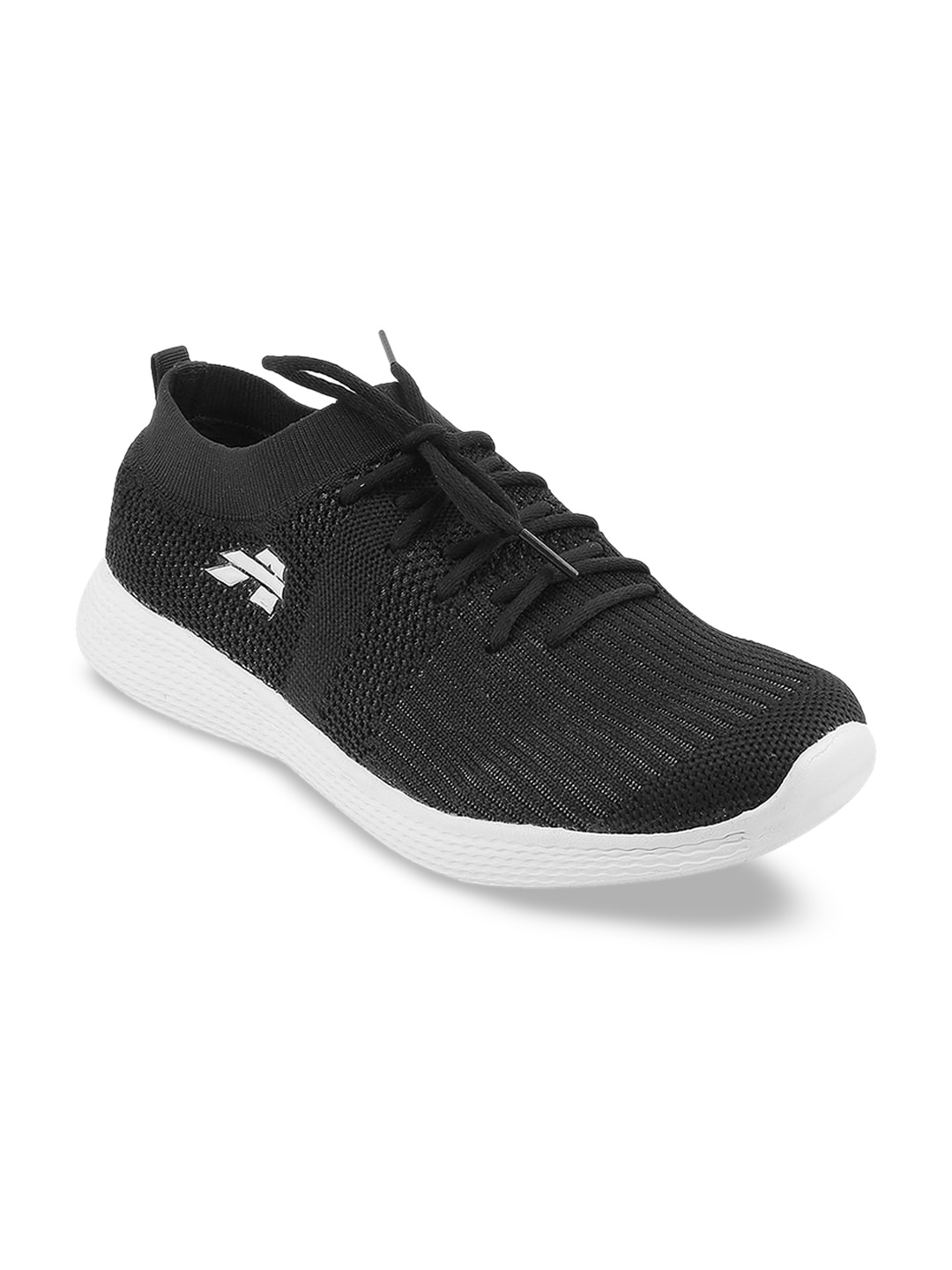

WALKWAY by Metro Men Black Woven Design Sneakers