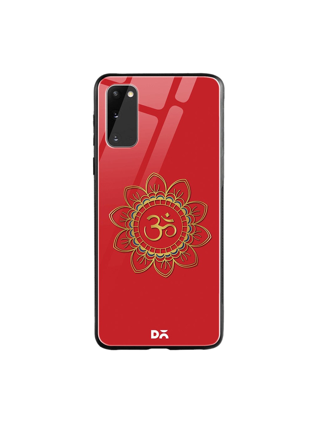 

DailyObjects Red & Yellow OM Samsung Galaxy S20 Shock Absorbent Glass Case