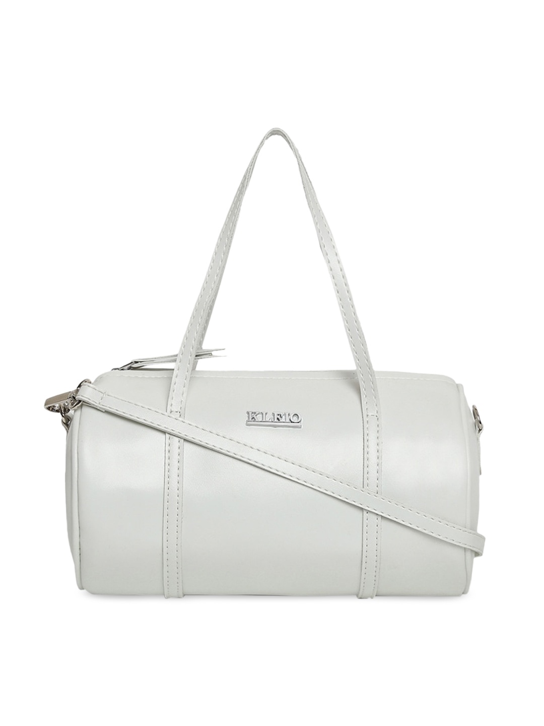 

KLEIO Small Round Sling Handheld Bag, White
