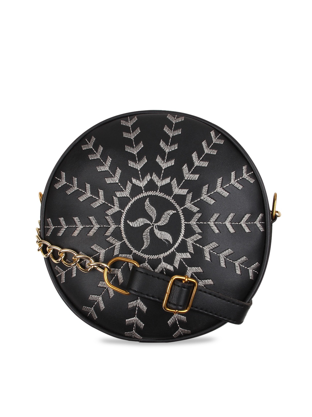 

Vivinkaa Black Printed Sling Bag