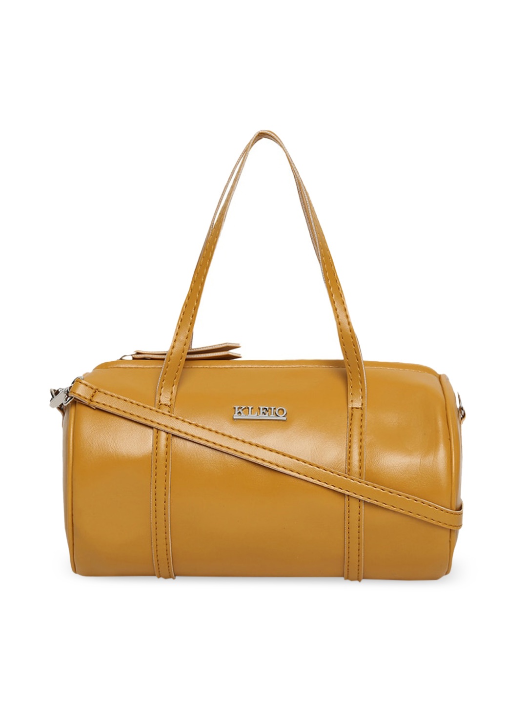 

KLEIO Small Round Sling Handheld Bag, Mustard