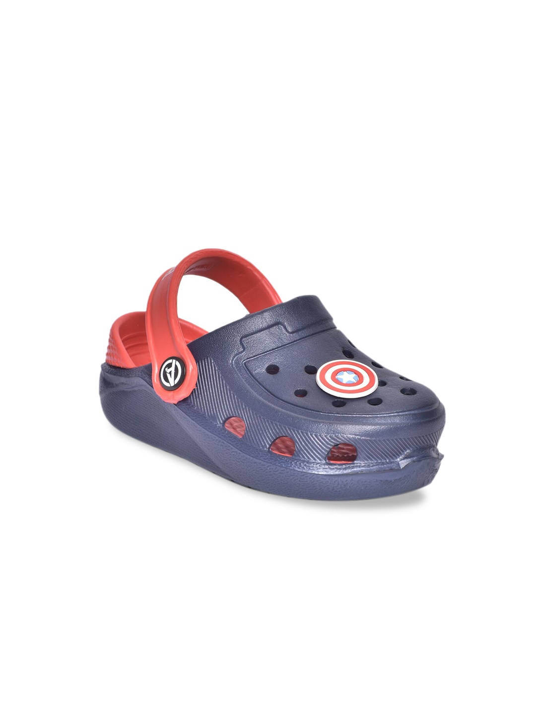 

toothless Boys Blue & Red Marvel Avengers Captain America Solid Clogs