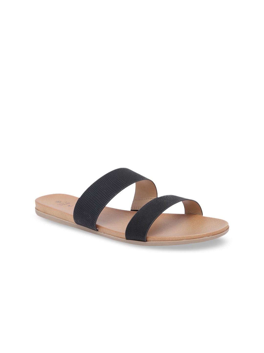 

Call It Spring Women Black Solid Open Toe Flats