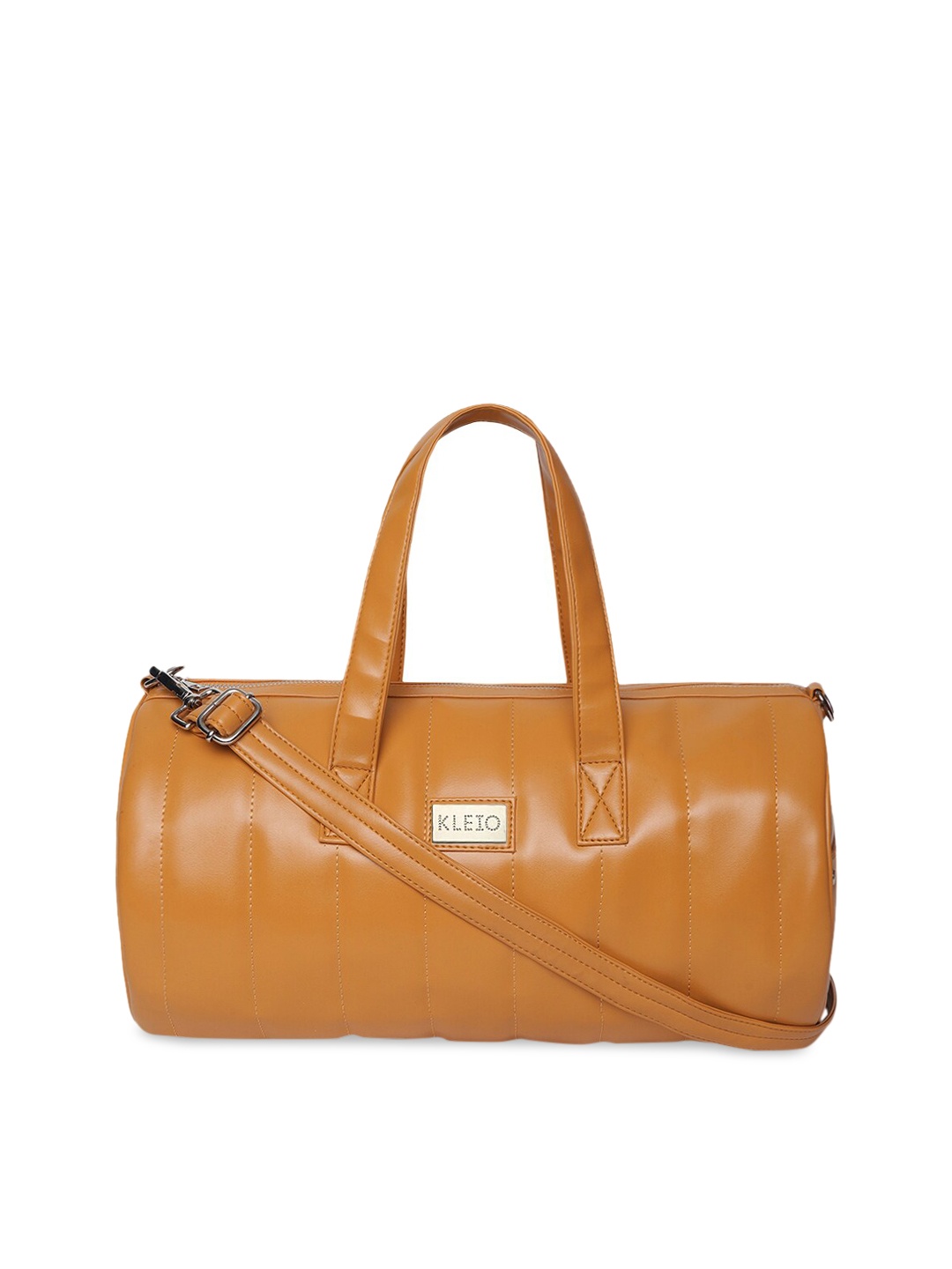 

KLEIO Vegan Quilted Unisex Gym Bag, Mustard