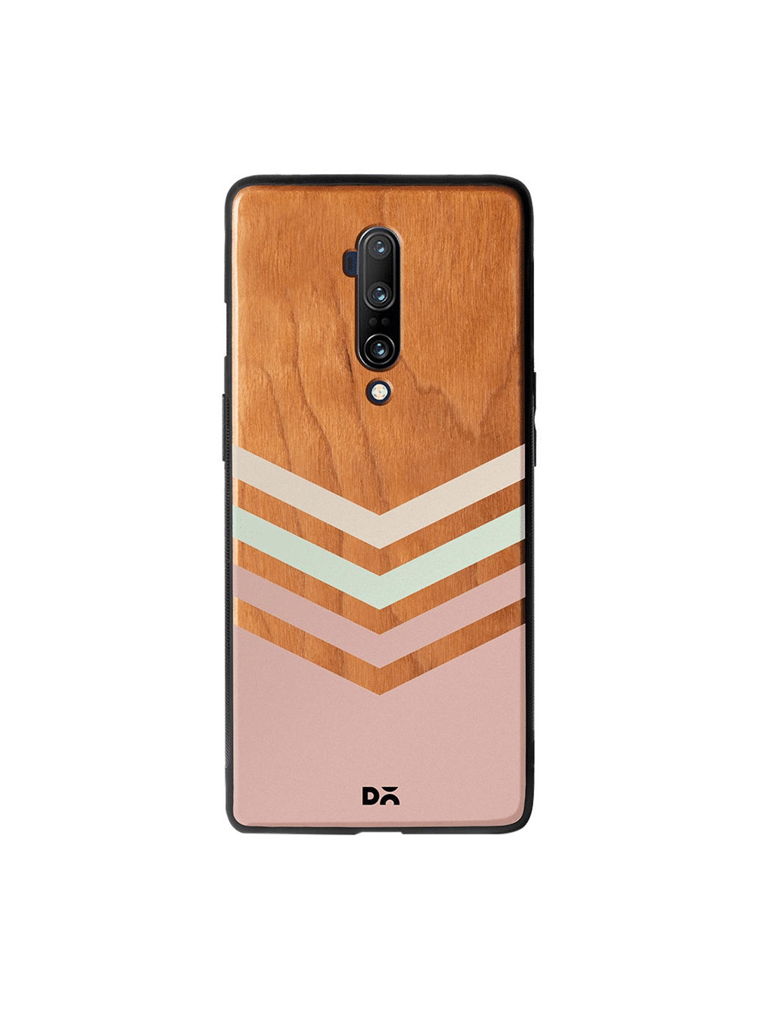 

DailyObjects Brown & Pink Rewind Wooden OnePlus 7T Pro Case
