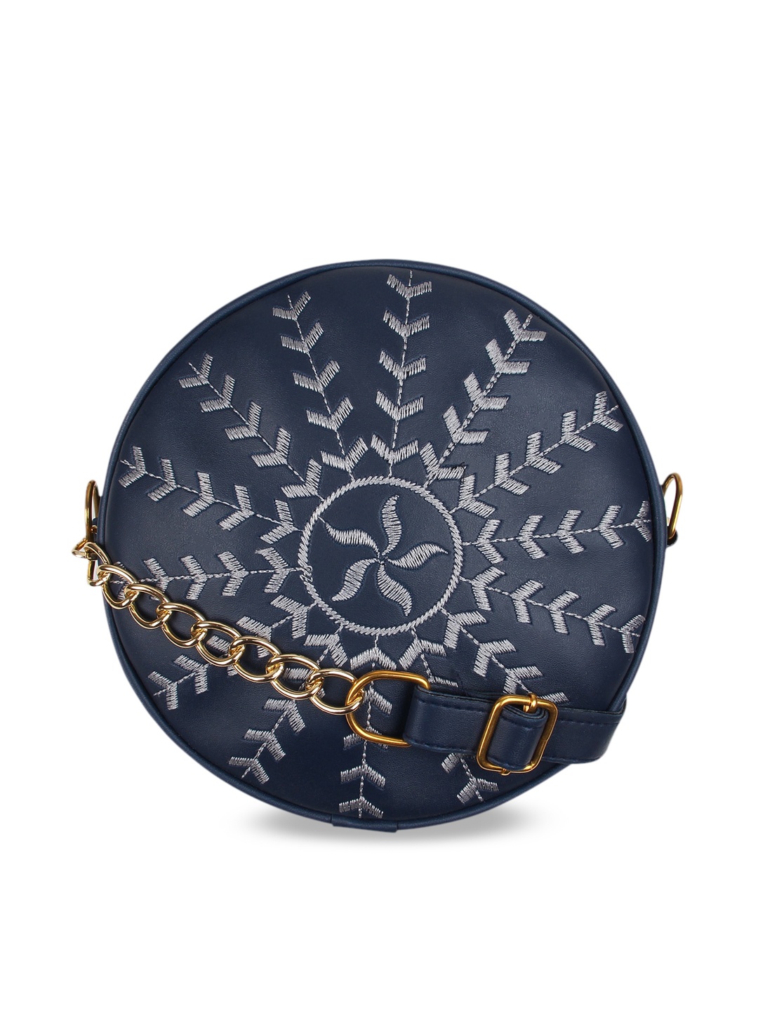 

Vivinkaa Navy Blue Printed Sling Bag