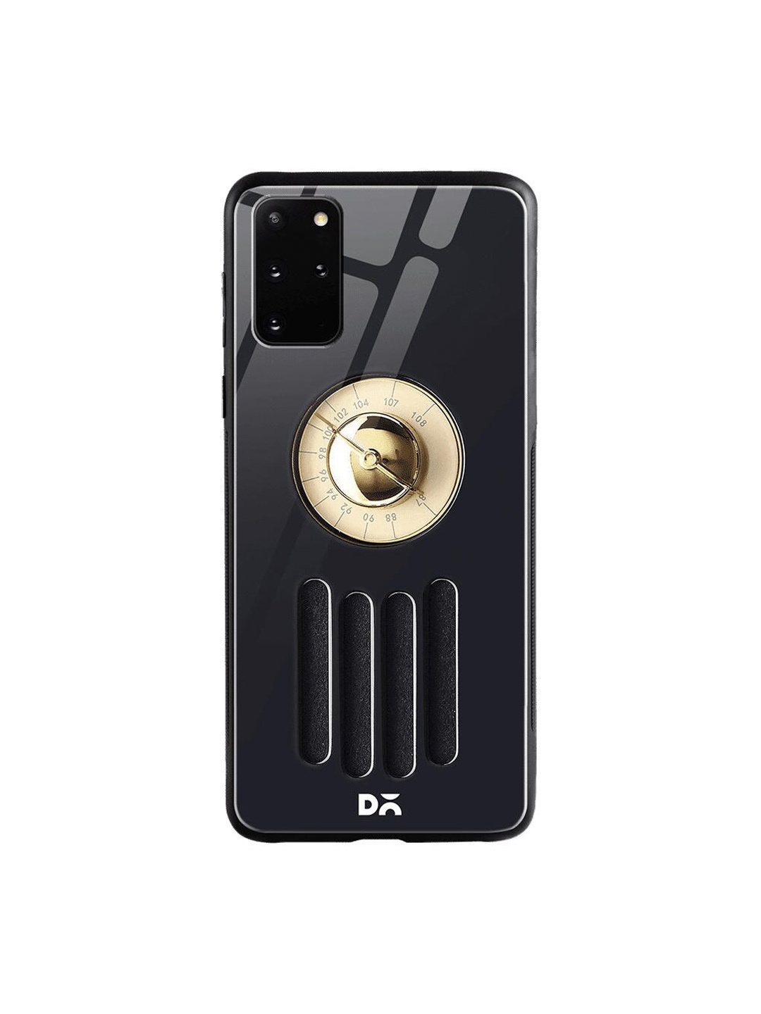 

DailyObjects Black & Gold-Toned Radio Samsung Galaxy S20 Plus Shock Absorbent Glass Case