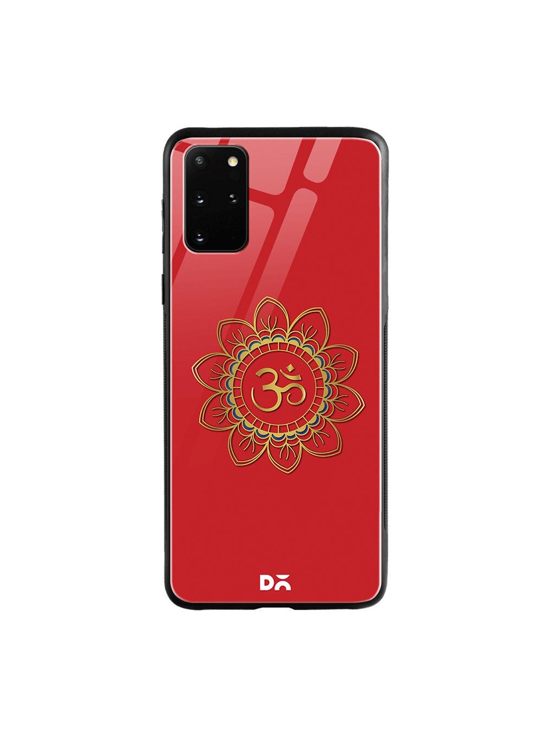 

DailyObjects Red & Yellow OM Samsung Galaxy S20 Plus Shock Absorbent Glass Case