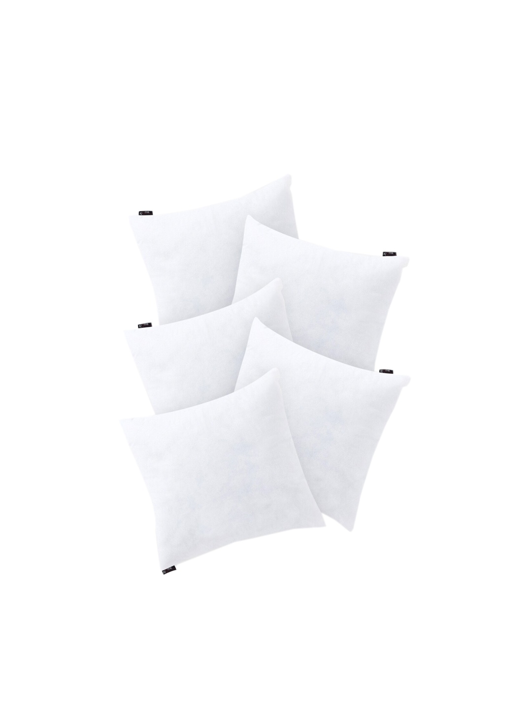 

KLOTTHE Set Of 5 White Solid Square Cushions