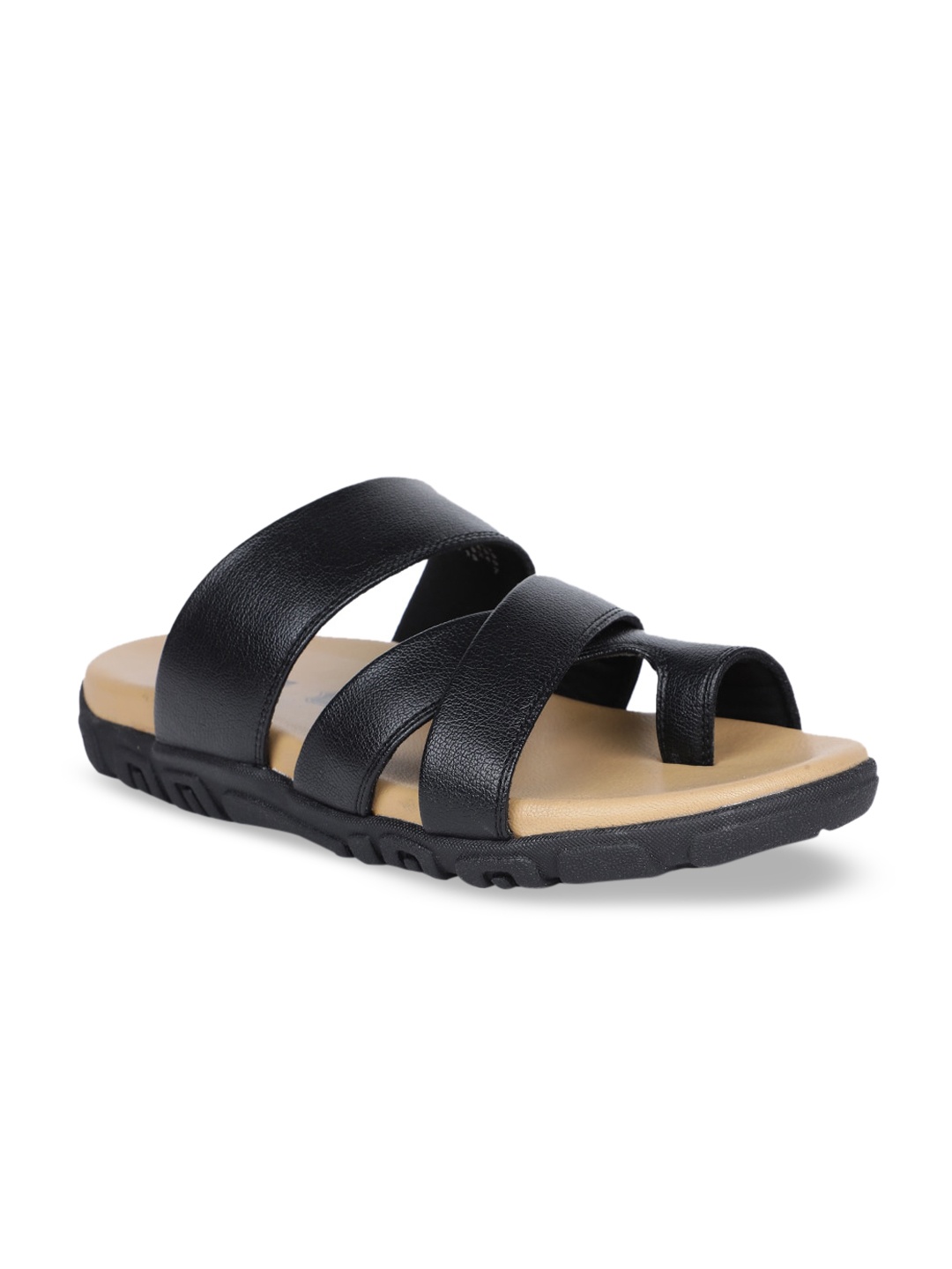 

Bata Men Black Comfort Sandals
