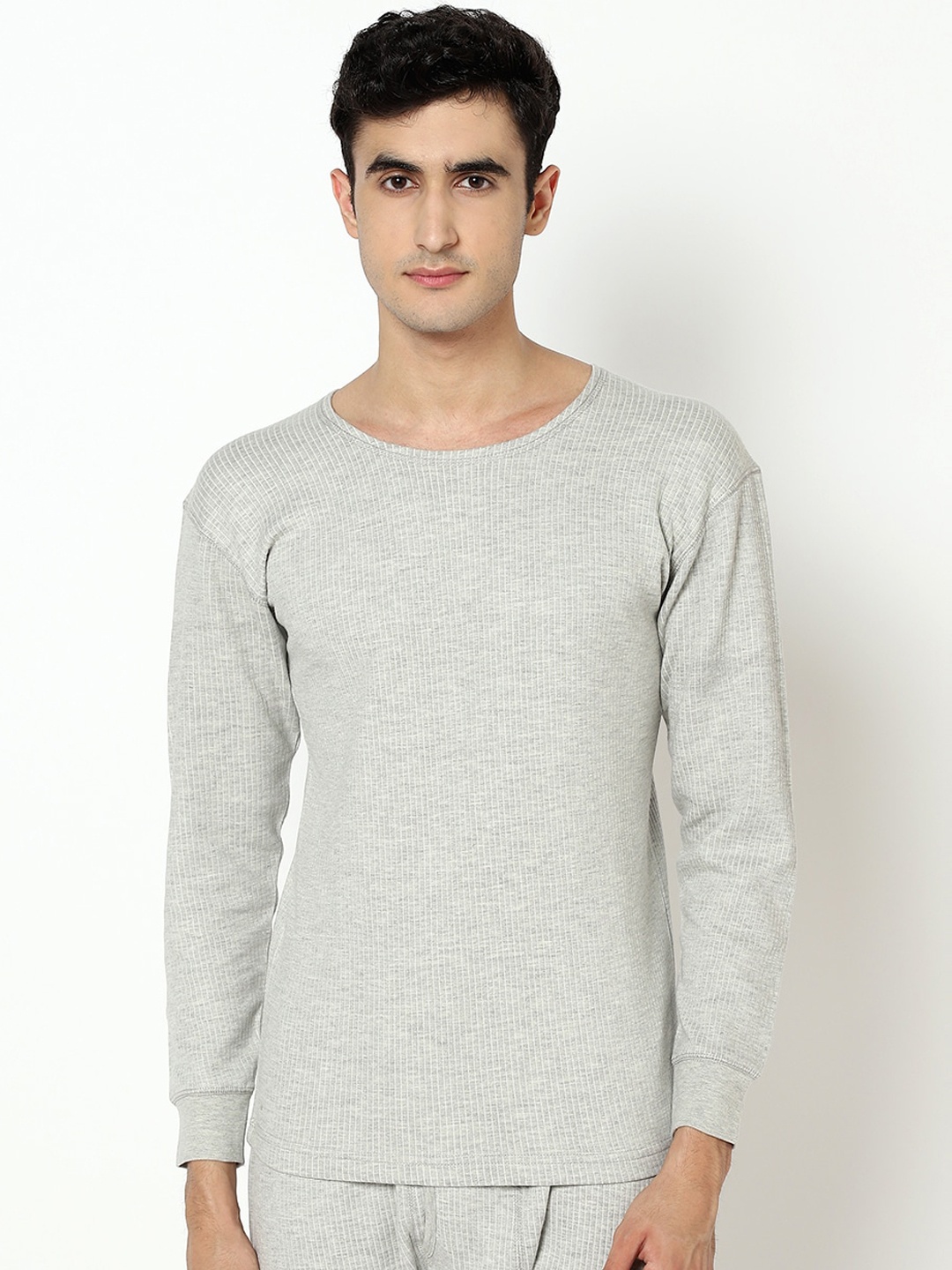 

ARMISTO Men Grey Quilted Thermal Top