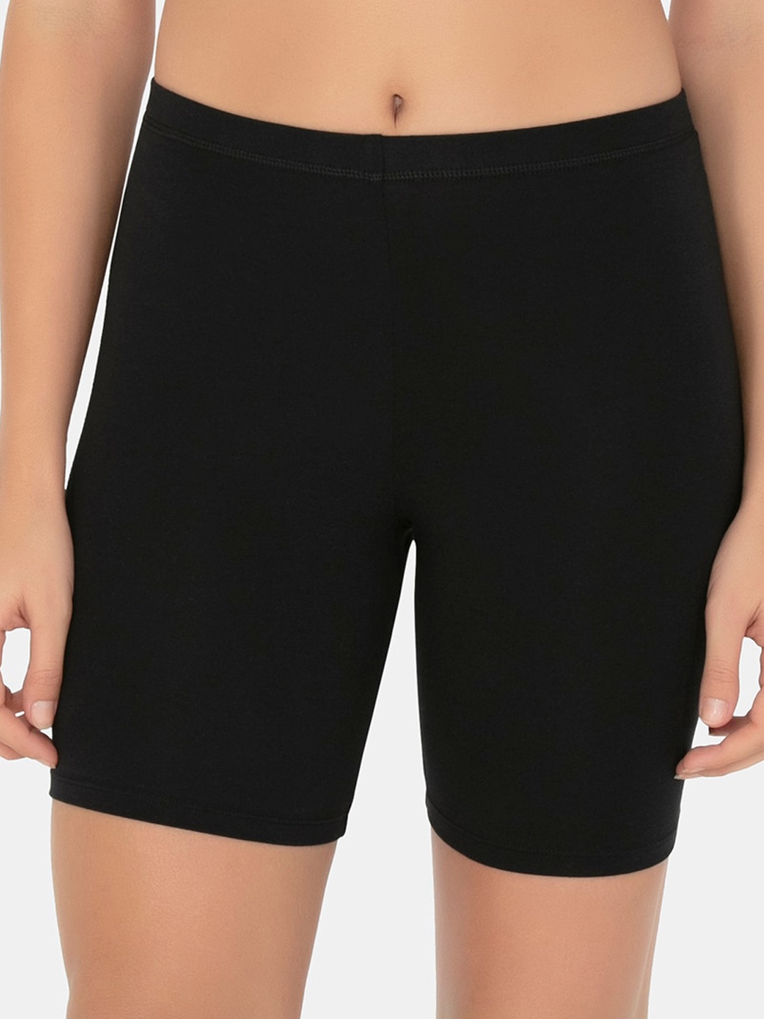 

Amante Women Black Solid Longline Briefs LIN76901
