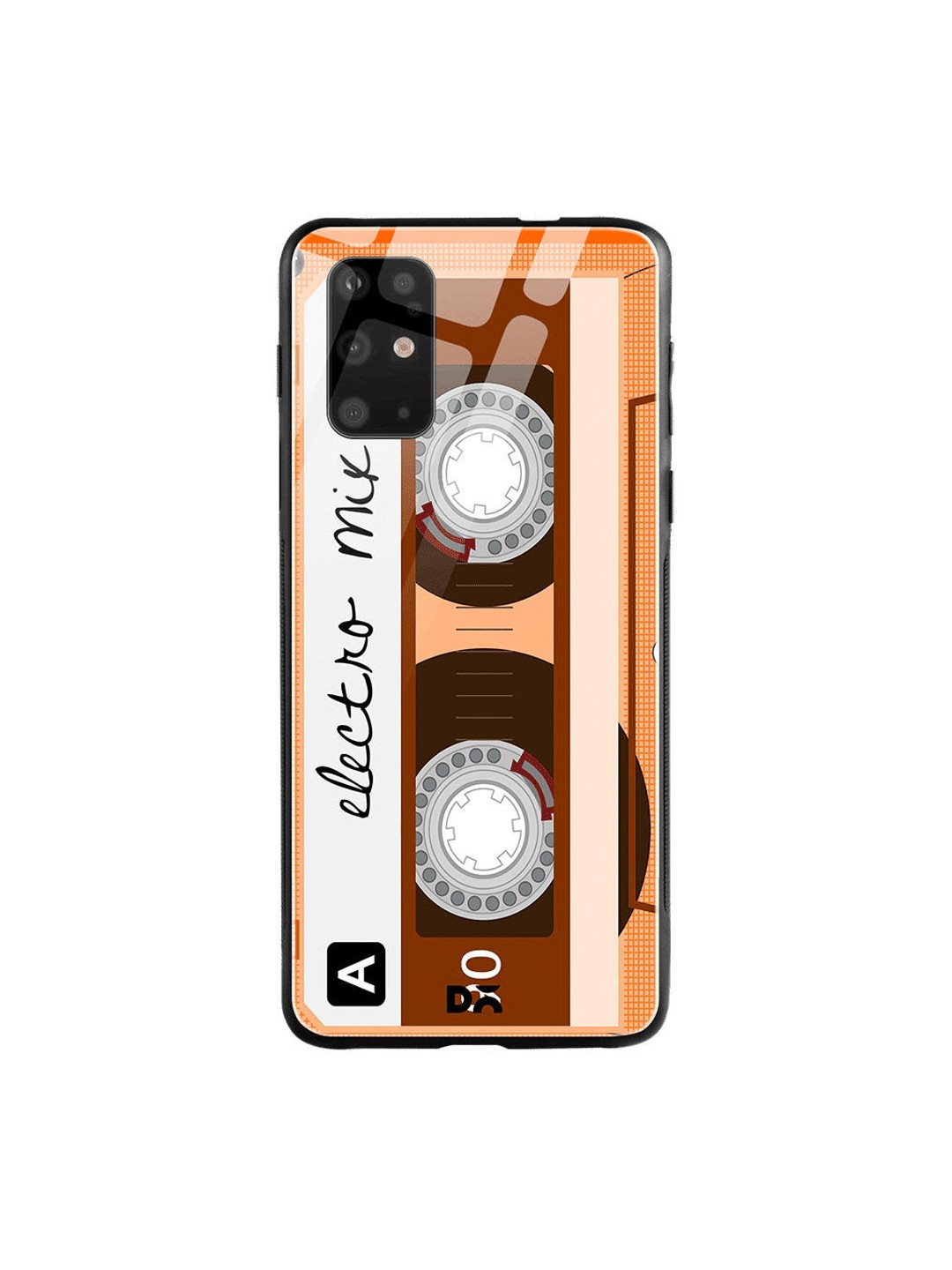 

DailyObjects Orange & Pink Electro Mix Tape Samsung Galaxy S20 Shock Absorbent Glass Case