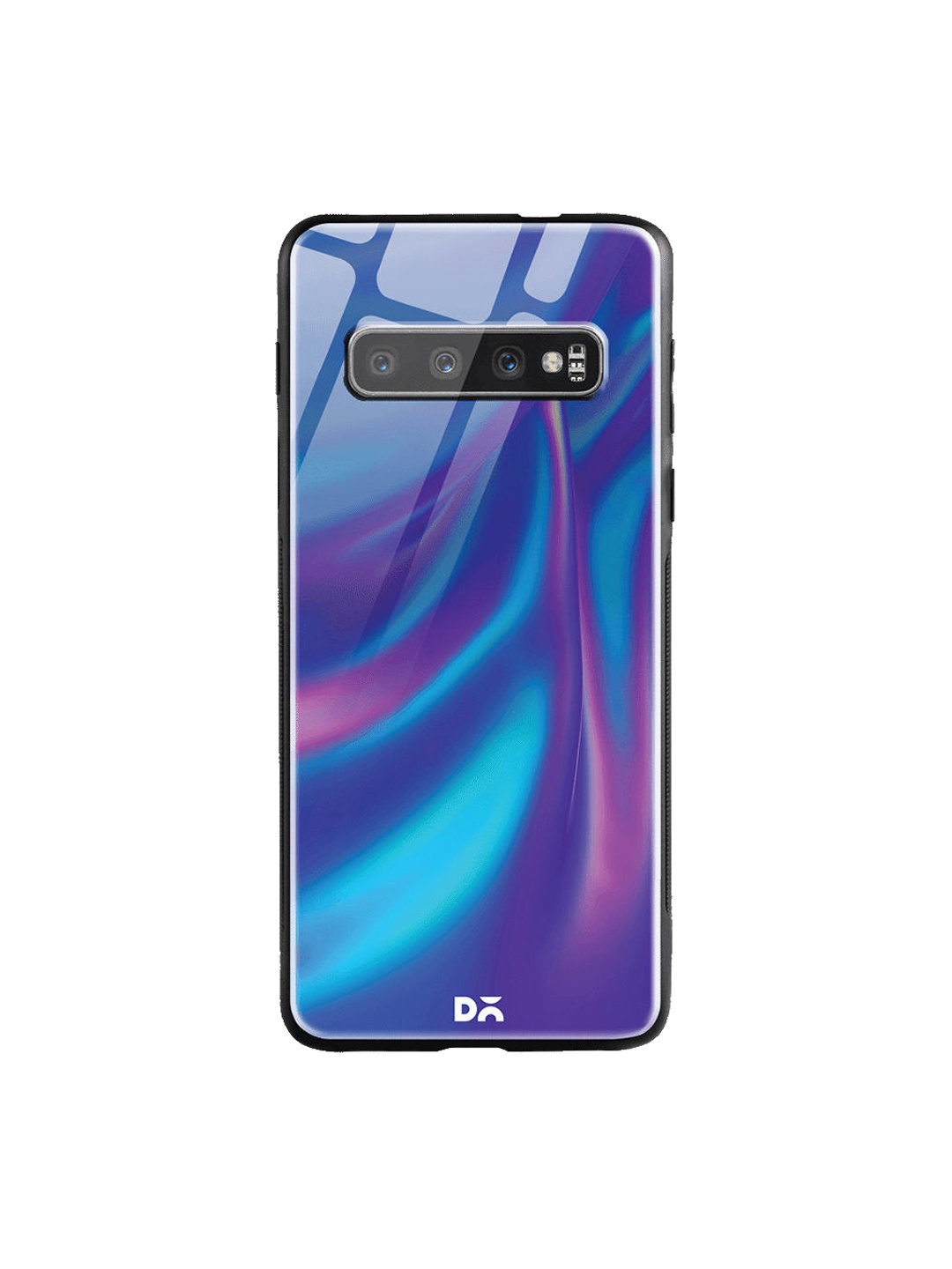 

DailyObjects Blue & Pink Dual Holo Satin Samsung Galaxy S10 Plus Shock Absorbent Glass Case