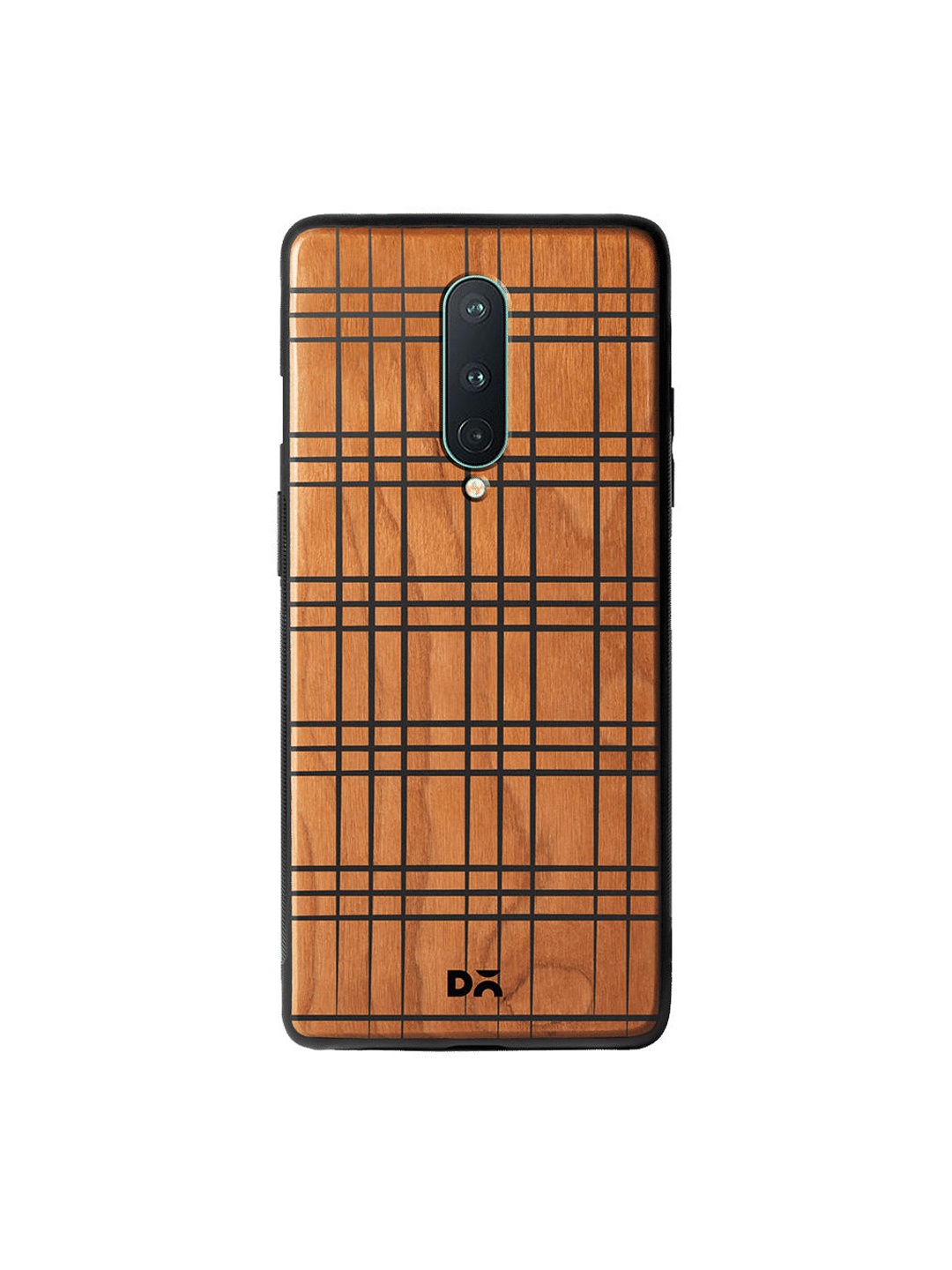 

DailyObjects Brown & Black Webbing Lines Wooden OnePlus 8 Case