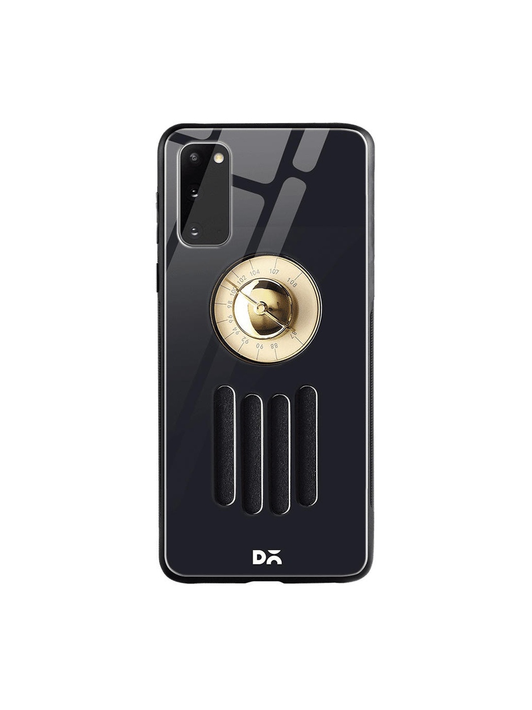 

DailyObjects Black & Gold-Toned Radio Samsung Galaxy S20 Shock Absorbent Glass Case
