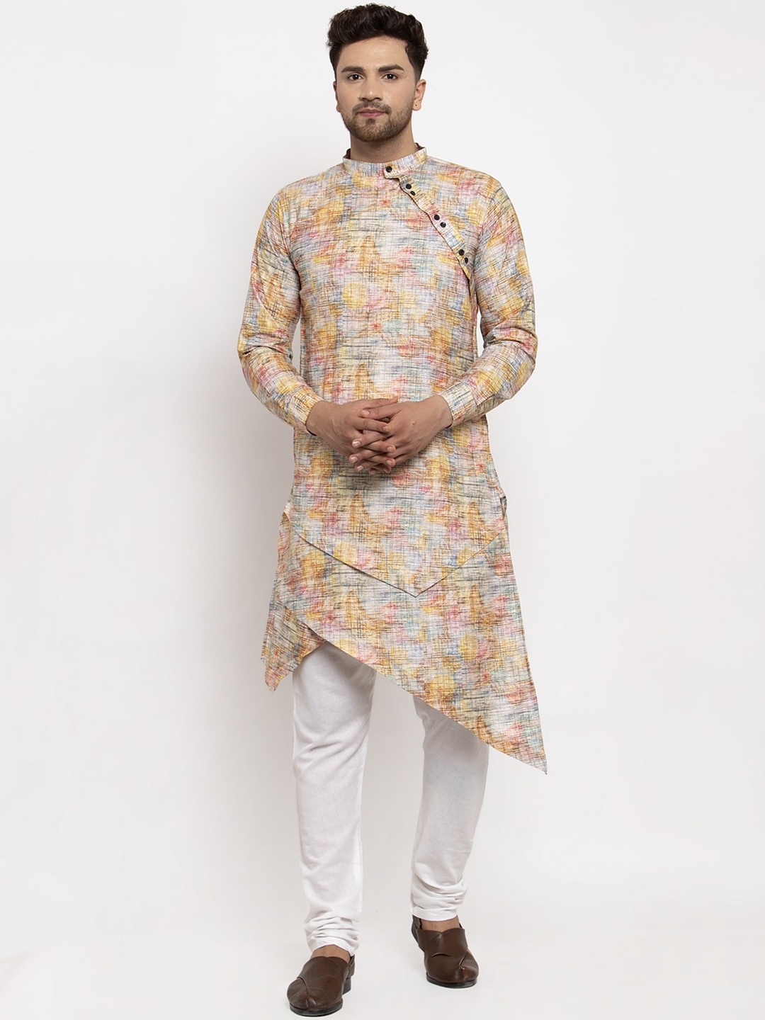 

KLOTTHE Men Multicoloured Printed A-Line Kurta, Multi