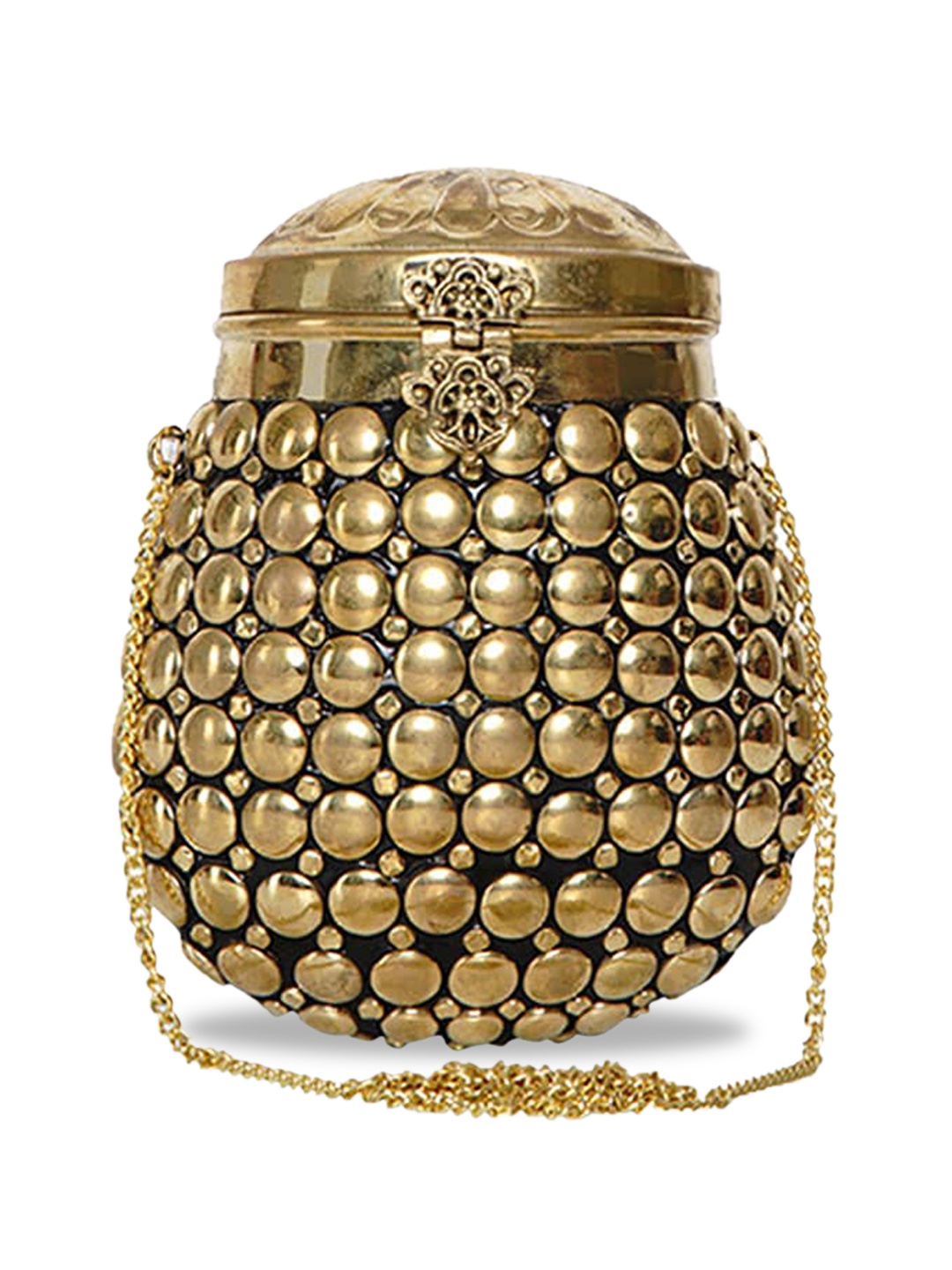 

Anekaant Gold-Toned Embellished Potli Clutch