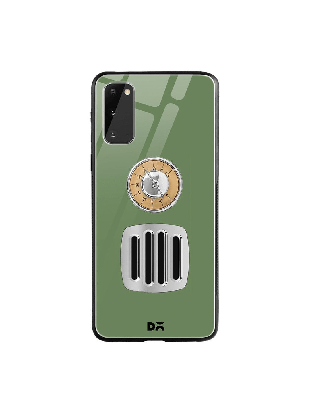 DailyObjects Green & Brown Radio Samsung Galaxy S20 Shock Absorbent Glass Case