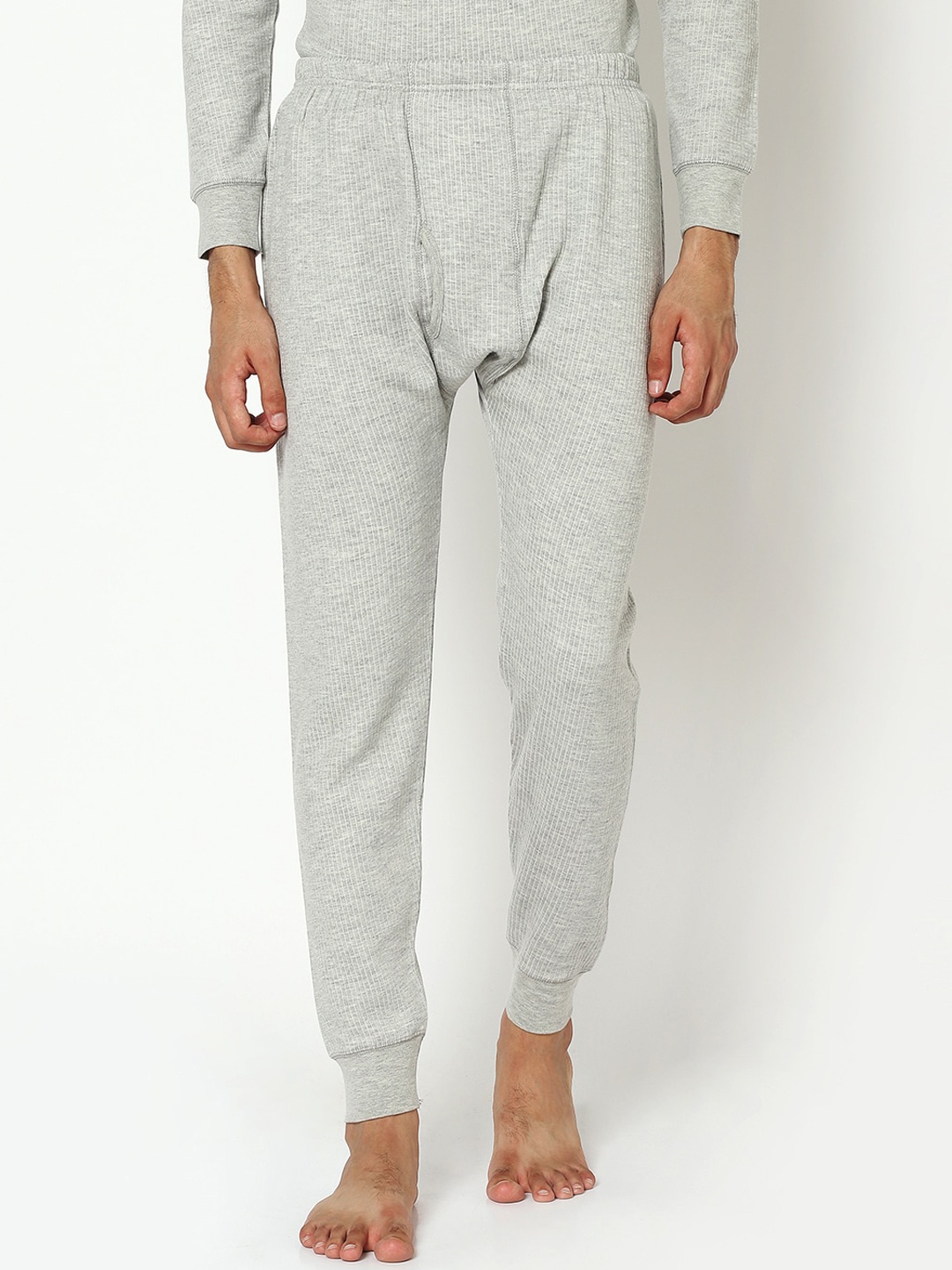 

ARMISTO Men Grey Quilted Thermal Bottoms