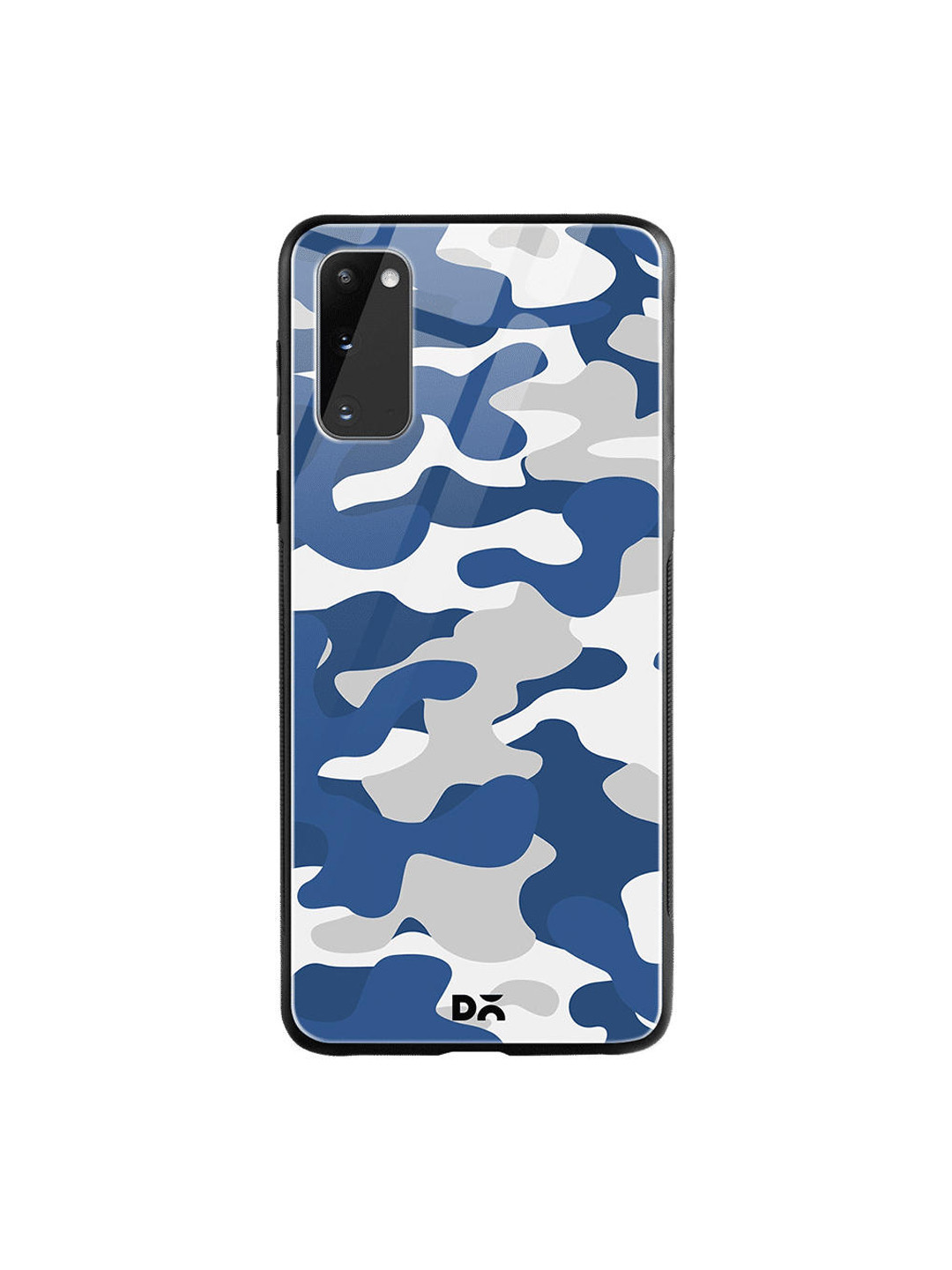 

DailyObjects Blue & Grey Camouflage Samsung Galaxy S20 Shock Absorbent Glass Case