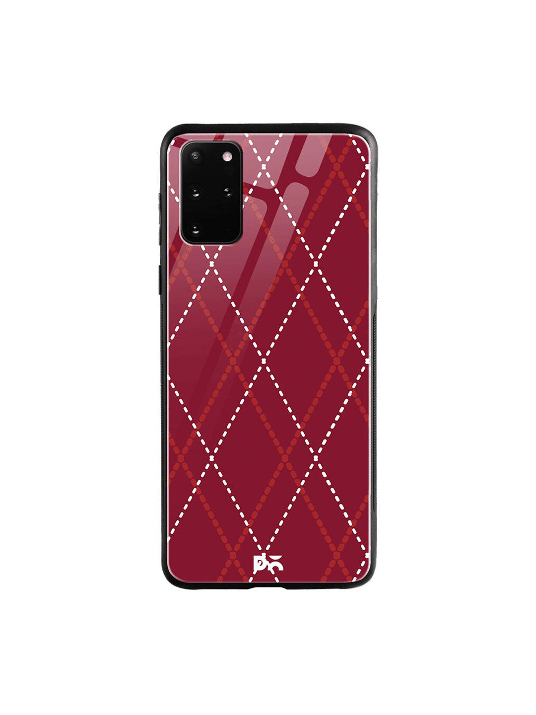 

DailyObjects Red & White Brick Diamond Samsung Galaxy S20 Plus Shock Absorbent Glass Case