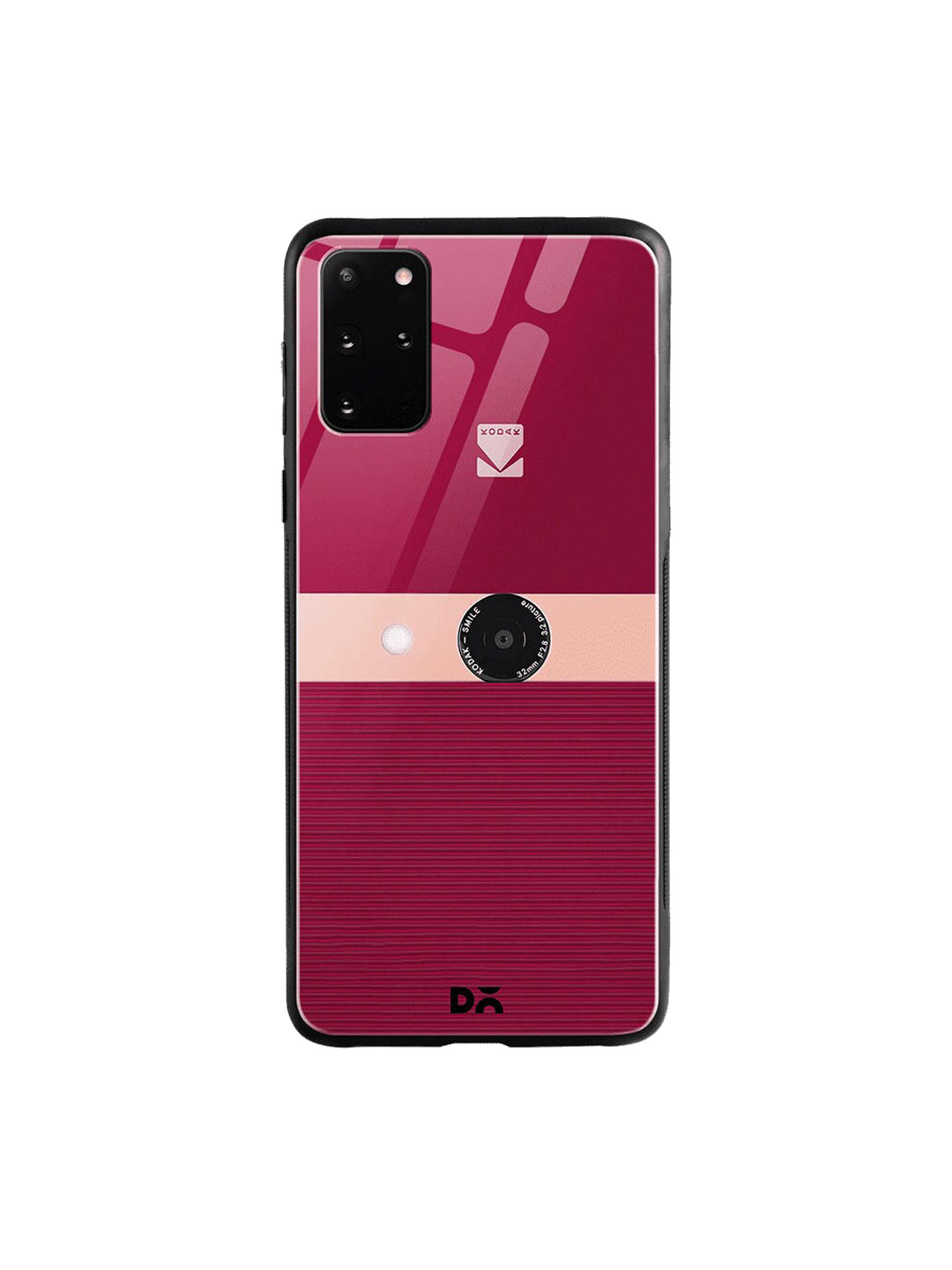 

DailyObjects Red & Pink Kodak Smile Samsung Galaxy S20 Plus Shock Absorbent Glass Case