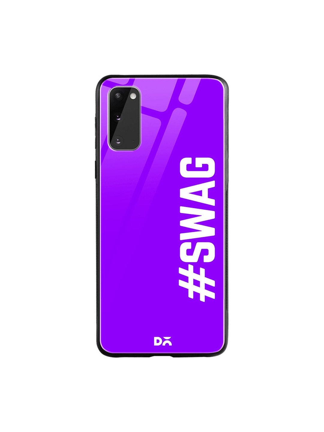 

DailyObjects Purple & White Swag Samsung Galaxy S20 Shock Absorbent Glass Case