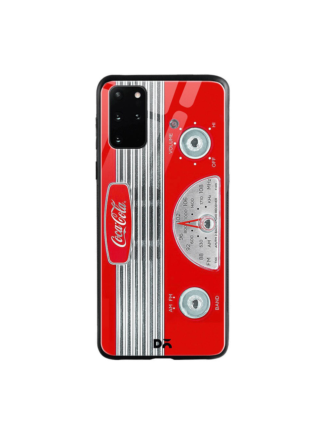 

DailyObjects Red & Grey Coke Radio Samsung Galaxy S20 Plus Shock Absorbent Glass Case