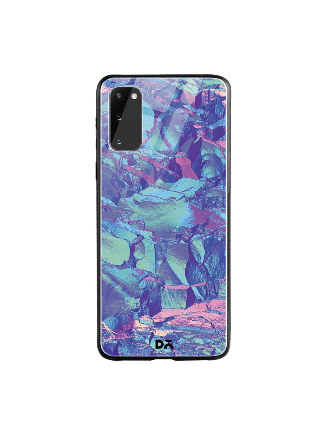 

DailyObjects Blue & Pink Frosted Holo Stone Samsung Galaxy S20 Shock Absorbent Glass Case