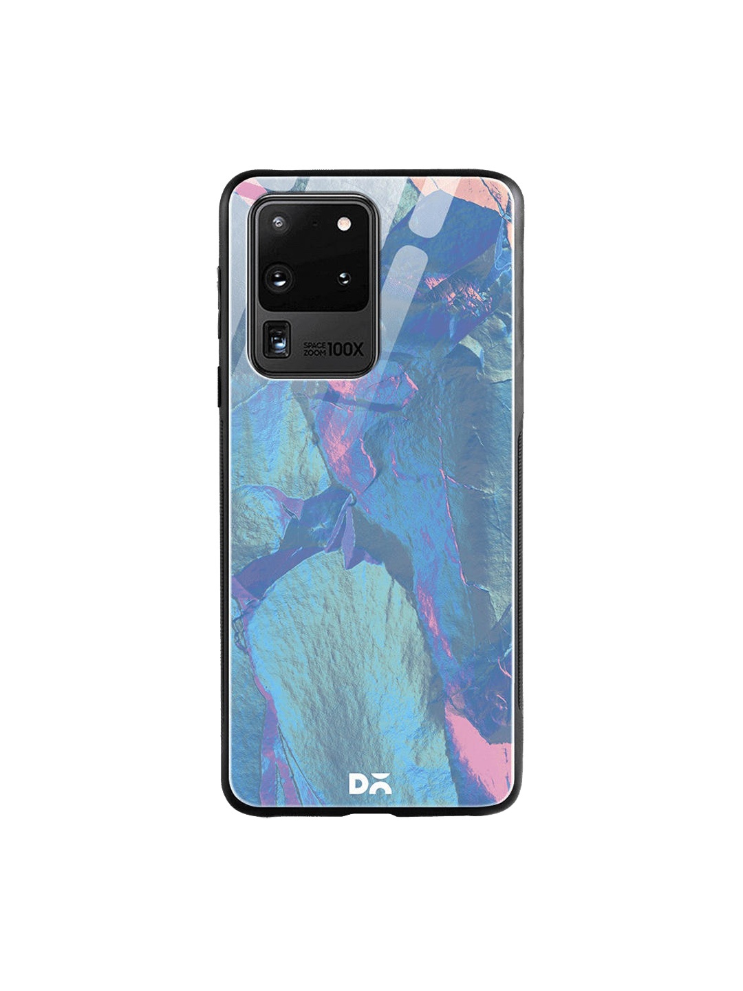 DailyObjects Blue Glacier Holo Stone Samsung Galaxy S20 Ultra Shock Absorbent Glass Case